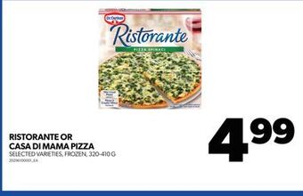 Real Canadian Superstore Ristorante or casa di mama pizza, 320-410 g offer