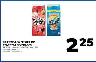 Real Canadian Superstore Fruitopia or nestea or peace tea beverages, 1.75 l offer