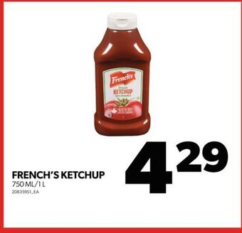 Real Canadian Superstore French's ketchup, 750 ml/1 l offer
