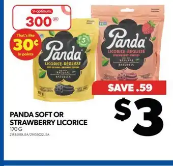Real Canadian Superstore Panda soft or strawberry licorice, 170 g offer