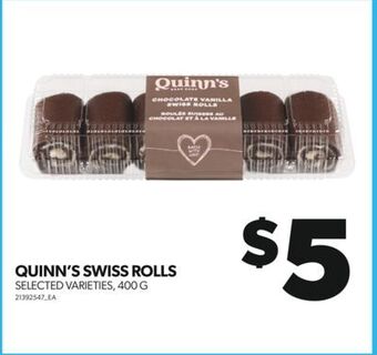 Real Canadian Superstore Quinn's swiss rolls, 400 g offer