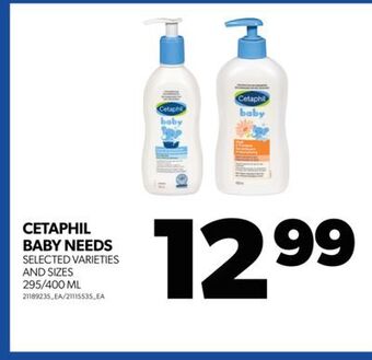 Real Canadian Superstore Cetaphil baby needs, 295/400 ml offer