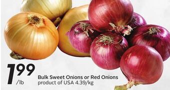 Sobeys Bulk sweet onions or red onions offer