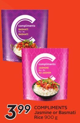 Sobeys Jasmine or basmati rice offer