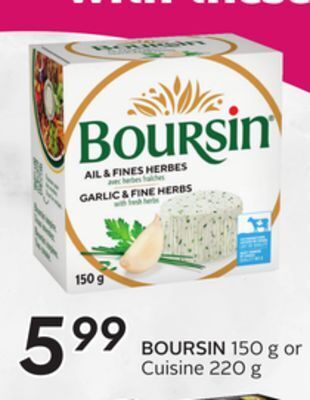 Sobeys Boursin offer