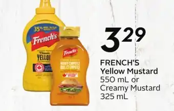 Sobeys Yellow mustard offer