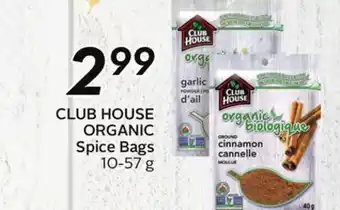 Sobeys Organic spice bags offer