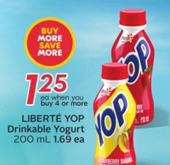 Sobeys Yop drinkable yogurt offer