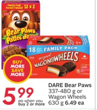 Sobeys Bear paws offer