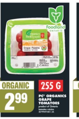 No Frills Pc® organics grape tomatoes, 255 g offer