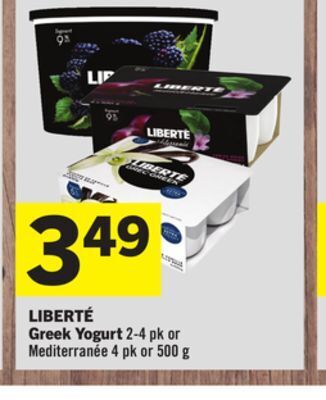 Foodland Liberté greek yogurt offer