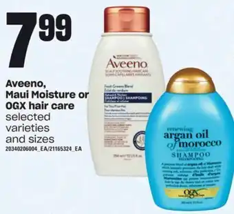 Loblaws Aveeno, maui moisture or ogx hair care offer