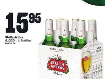 Loblaws Stella artois 6x330 ml bottles offer