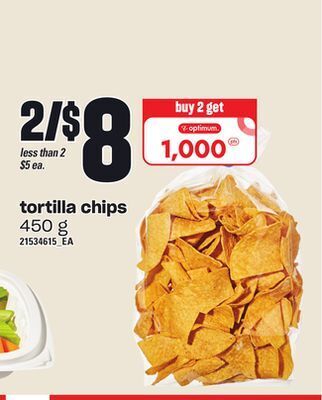 Loblaws Tortilla chips, 450 g offer