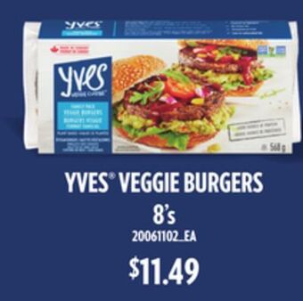 Loblaws Yves® veggie burgers, 8's offer