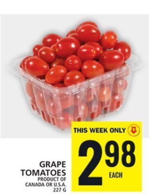 Food Basics Grape tomatoes offer