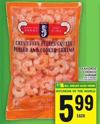 Food Basics Seahorse cooked shrimp offer