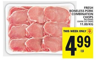 Food Basics Fresh boneless pork combination chops offer