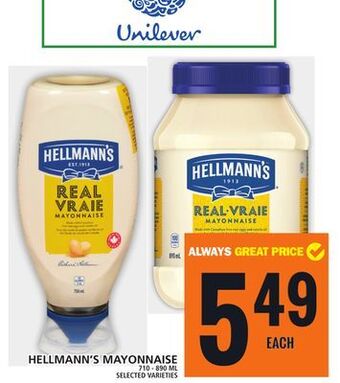 Food Basics Hellmann's mayonnaise offer