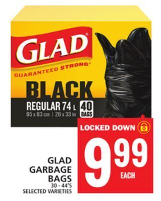 Food Basics Glad garbage bags offer