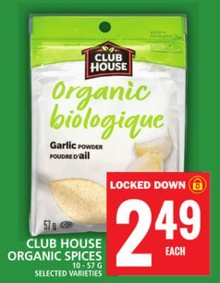 Food Basics Club house organic spices offer