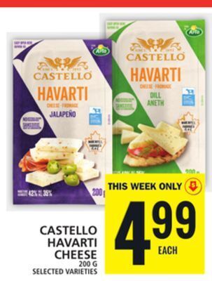 Food Basics Castello havarti cheese offer