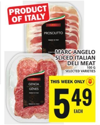 Food Basics Marc angelo sliced italian deli meat offer