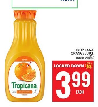 Food Basics Tropicana orange juice offer