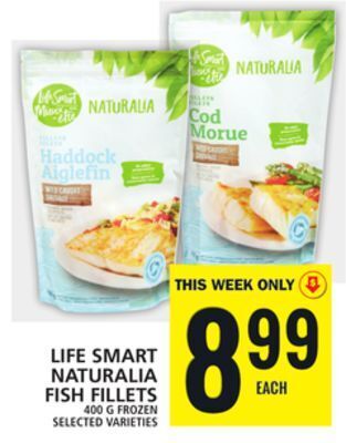 Food Basics Life smart naturalia fish fillets offer