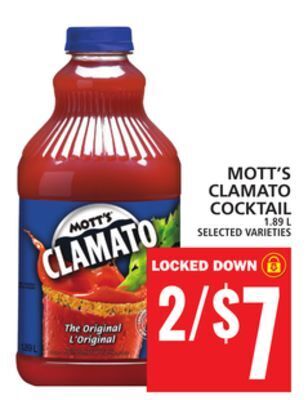 Food Basics Mott's clamato cocktail offer