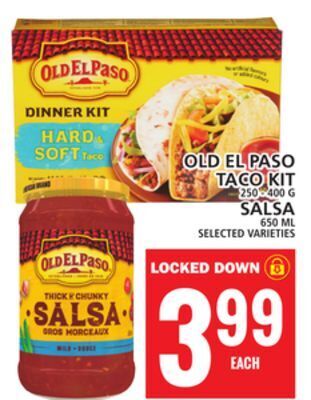 Food Basics Old el paso taco kit or salsa offer
