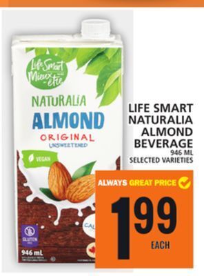 Food Basics Life smart naturalia almond beverage offer