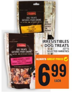 Food Basics Irresistibles dog treats offer
