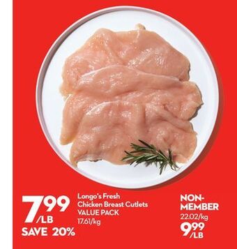 Longo's Longo's fresh chicken breast cutlets offer