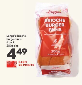 Longo's Longo's brioche burger buns offer