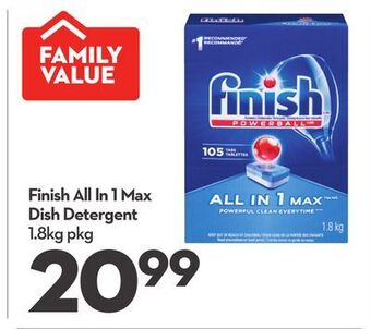 Longo's Finish all in 1 max dish detergent offer