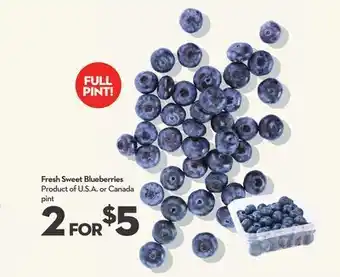 Longo's Fresh sweet blueberries offer