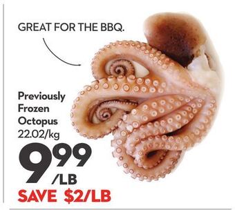 Longo's Previously frozen octopus offer