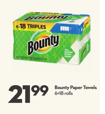Longo's Bounty paper towels offer