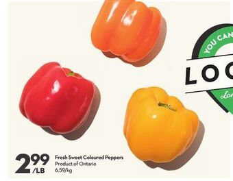 Longo's Fresh sweet coloured peppers offer