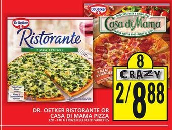 Food Basics Dr. oetker ristorante or casa di mama pizza offer