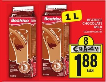 Food Basics Beatrice chocolate milk offer