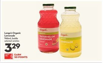 Longo's Longo's organic lemonade offer