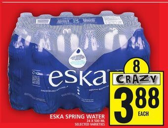 Food Basics Eska spring water offer