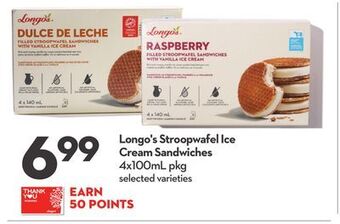 Longo's Longo's stroopwafel ice cream sandwiches offer