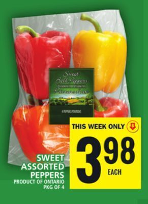 Food Basics Sweet assorted peppers offer
