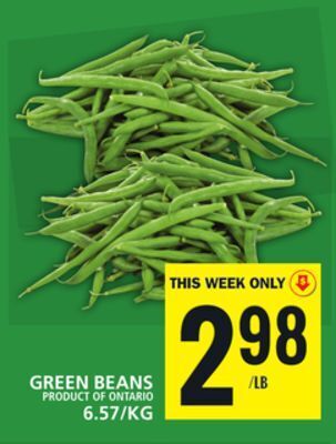 Food Basics Green beans offer