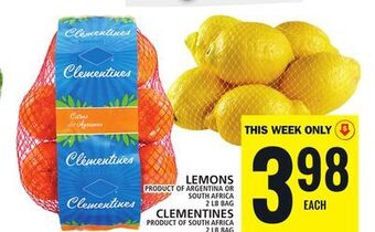 Food Basics Lemons offer