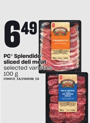 Independent Grocer Pc® splendido sliced deli meat, 100 g offer