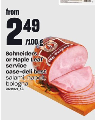 Independent Grocer Schneiders or maple leaf service case-deli best offer